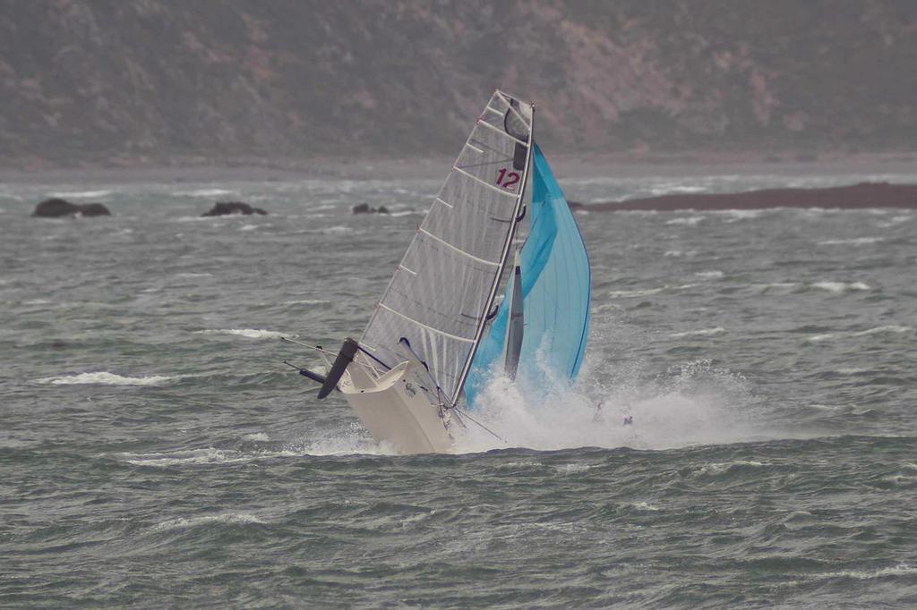 Practice Race Action - 2014 12ft Skiff Interdominions, Worser Bay - Image by George Bax © SW